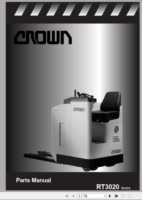 Crown Order Picker RT3020 Series Parts Manual 1