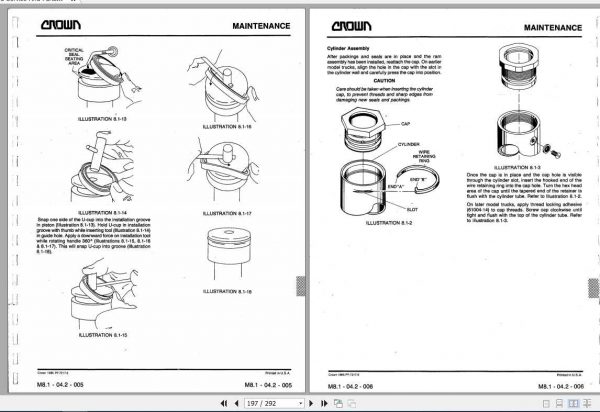 Crown Order Picker SP 36 Service And Parts Manual 2