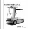 Crown Order Picker WAV50 Series Maintenance Manual 812562 006 1