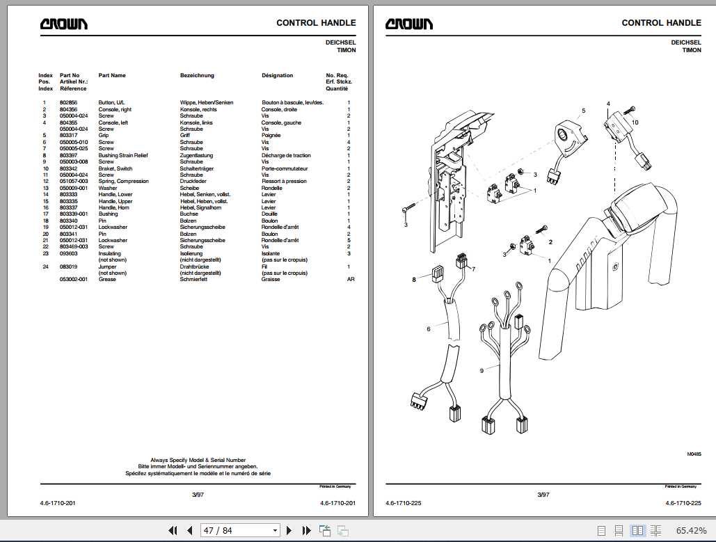 Crown Pallet Truck GPW1000 Series Service & Parts Manual