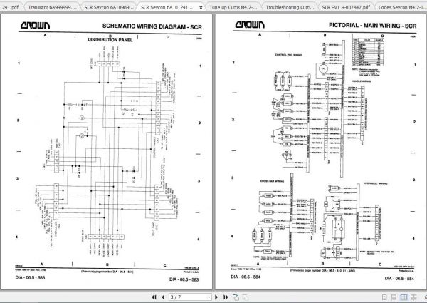 Crown Pallet Truck PE Electrical Schematic 2