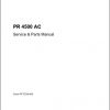 Crown Pallet Truck PR 4500 AC Service Parts Manual PF15724 006 1
