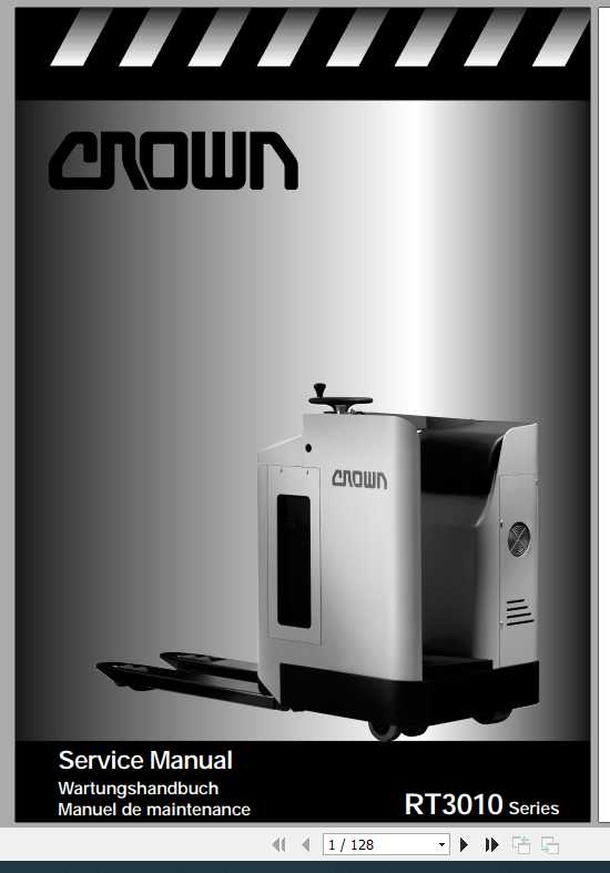 Crown Pallet Truck RT3010 Series Service Manual 1
