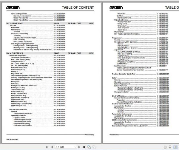 Crown Pallet Truck RT3010 Series Service Manual 2