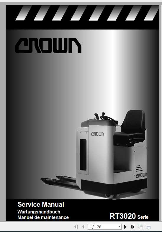 Crown Pallet Truck RT3020 Series Service Manual