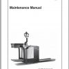 Crown Pallet Truck WP2300S Series Maintenance Manual 812529 006 1