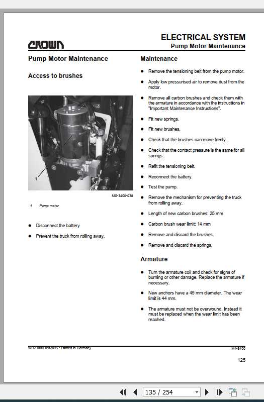 Crown Reach Stacker WD2300S Series Maintenance Manual 812560 006 3