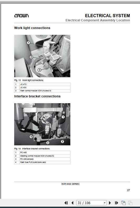 Crown Reach Truck ESR 5000 Series Maintenance Manual 812751 006 2