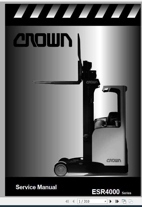 Crown Reach Truck ESR4000 Series Service Manual 1