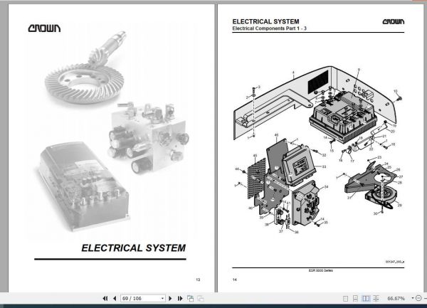 Crown Reach Truck ESR5000 Series Cold Store Cabin Maintenance Manual 812751 006 3