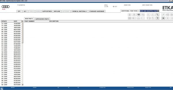 ETKA 8.1 Volkswagen Seat Skoda Audi Commercial Vehicles 01.2021 Parts Catalog 1