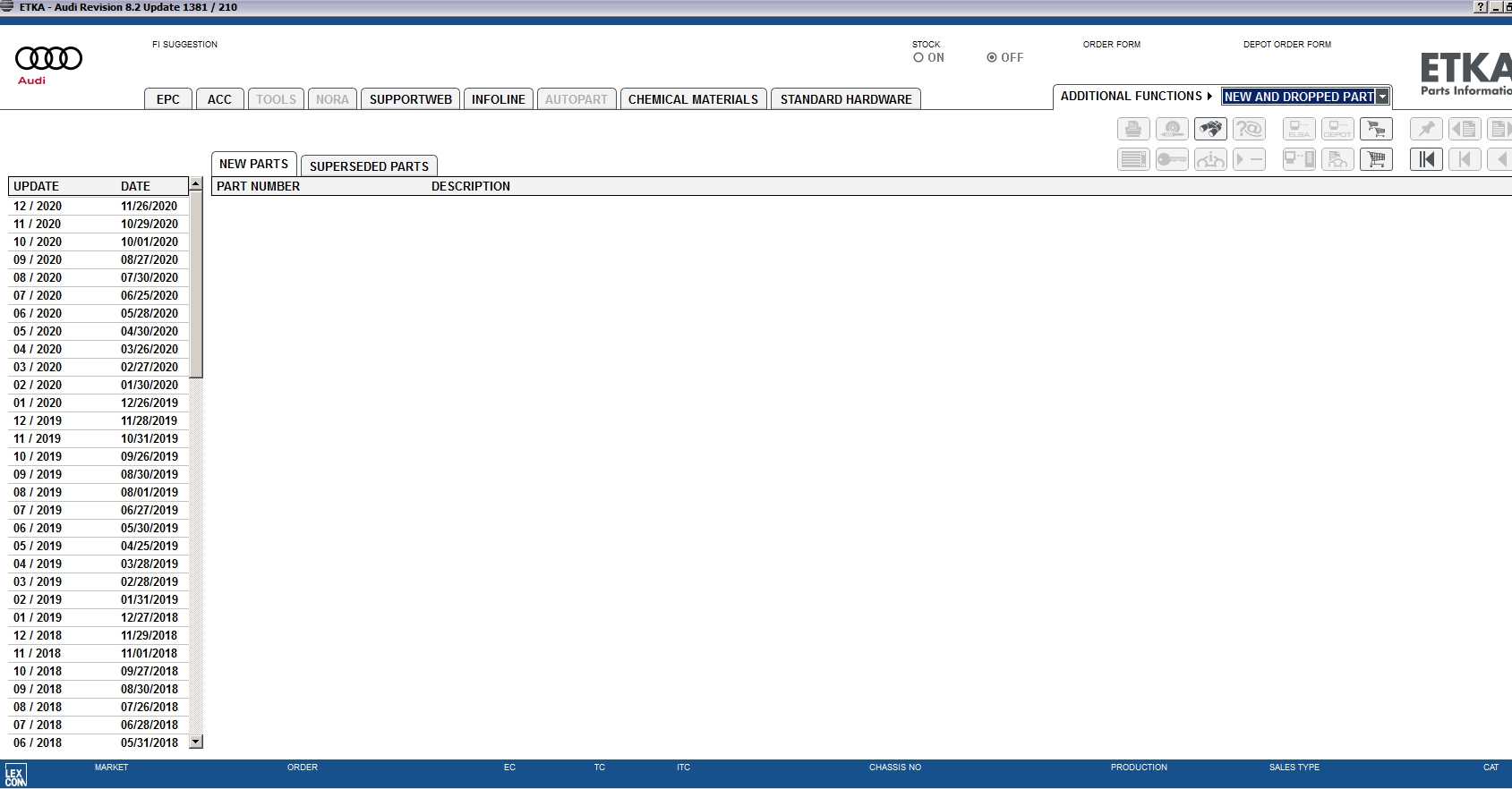 ETKA 8.2 Volkswagen Seat Skoda Audi Commercial Vehicles [01.
