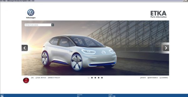 ETKA 8.1 Volkswagen Seat Skoda Audi Commercial Vehicles 01.2021 Parts Catalog 2