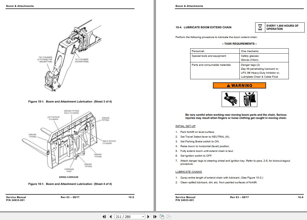 Extreme Reach Forklift XR Forward 2017 XR8423034 Service Manual