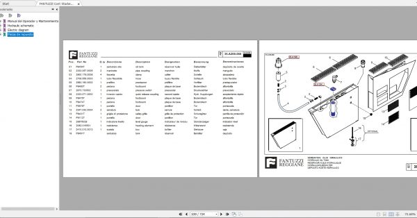 FANTUZZI Cont Stacker CS 45 KE Shop Manuals ES 4
