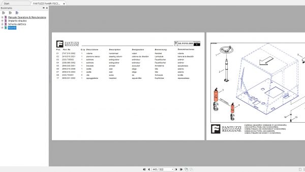 FANTUZZI Forklift FDC360 Shop Manuals IT 5