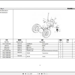 Hangcha Forklift R Series 4.0 5.0t Parts Catalogue 1