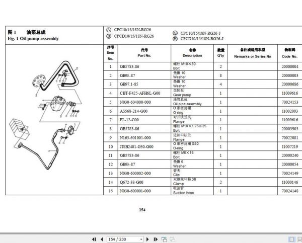 Hangcha Forklift R Series Diesel 1 1.8T Parts List 2