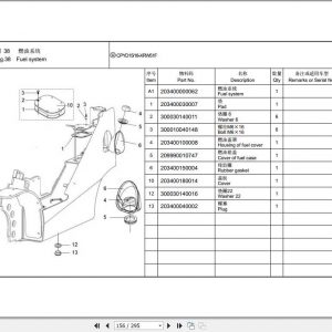 Hangcha Forklift X Series 1.0 1.8T Parts Catalog 2