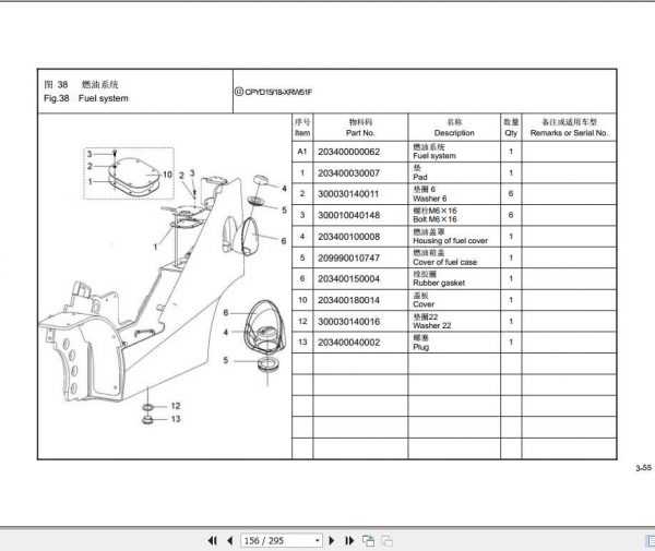 Hangcha Forklift X Series 1.0 1.8T Parts Catalog 2