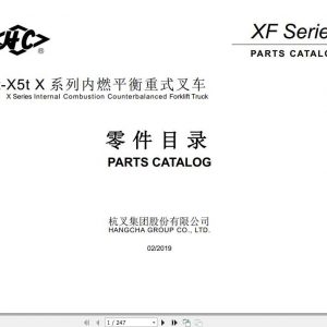 Hangcha Forklift XF Series 4.0 X5t Parts Catalog 1