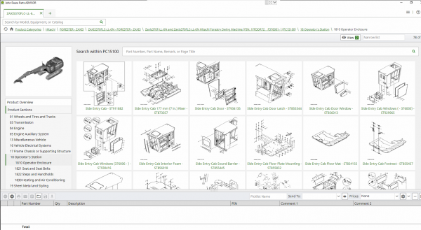 Hitachi EPC Spare Parts Catalog 2021 02.2021 Offline DVD Parts ADVISOR 7