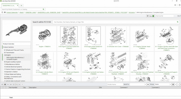 Hitachi EPC Spare Parts Catalog 2021 02.2021 Offline DVD Parts ADVISOR 8