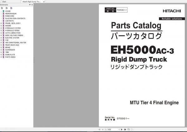 Hitachi Rigid Dump Truck EH5000AC 3 Shop Manual Updated 2021 3