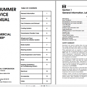 Hummer H1 H2 H3 Service Repair Manuals Wiring Diagram DVD 1