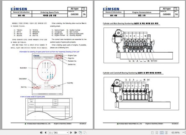 Hyundai Himsen 6H21 32 Instruction Book User Manual 3