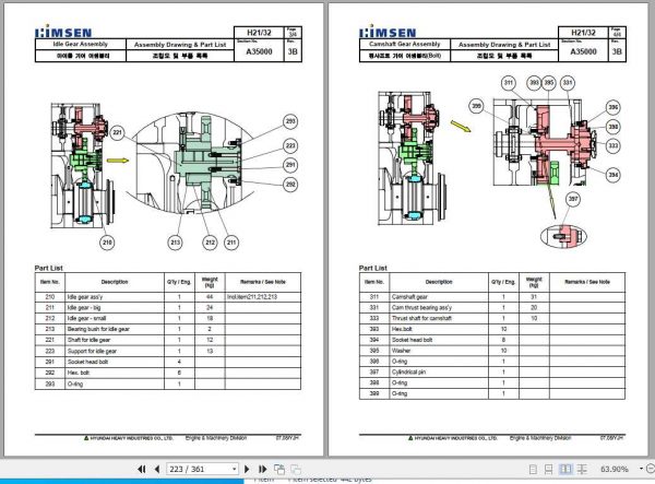 Hyundai Himsen 6H21 32 Instruction Book User Manual 4