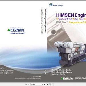 Hyundai Himsen IMO Tier Programme 2009 Instruction Book 1