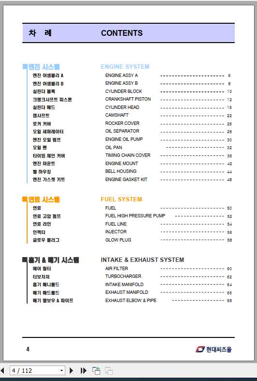 Hyundai SeasAll S250 and S220 Series Engines Part List 2