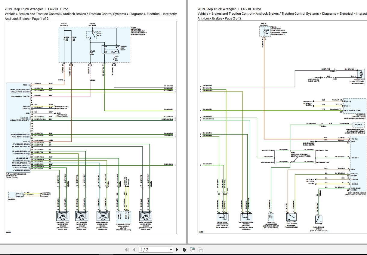 Jeep Wrangler JL L42.0L Turbo Wiring Diagram_2019