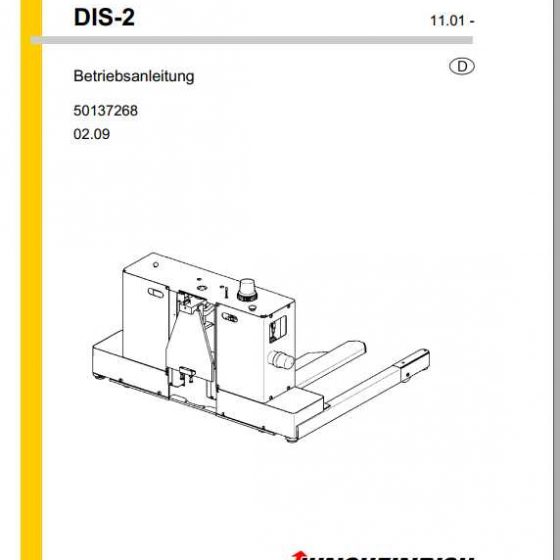 Jungheinrich Forklift ECC ECU Operating Manual_DE