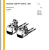 Jungheinrich Forklift ECE 116 225 Operating Manual DE 2