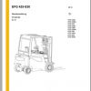 Jungheinrich Forklift EFG 425 430 Operating Manual DE 3