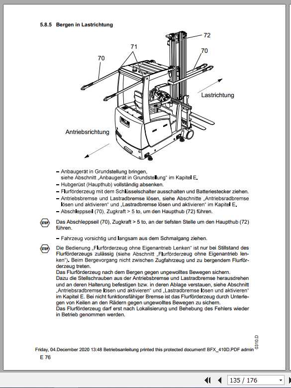 Jungheinrich Forklift EFX 410 413 Operating Manual DE 3