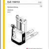 Jungheinrich Forklift EJC 110 112 Operating Manual DE 2