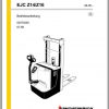 Jungheinrich Forklift EJC B12 B16 Operating Manual DE 2