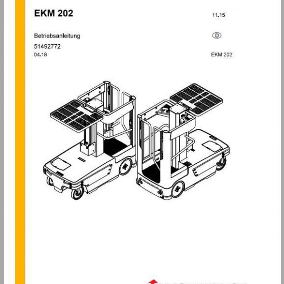 Jungheinrich Forklift EJR 120n DE Operating Manual