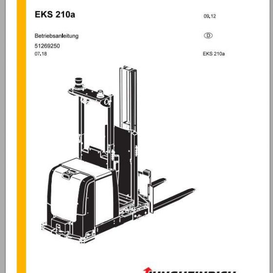 Jungheinrich Forklift EKS 215a DE Operating Manual