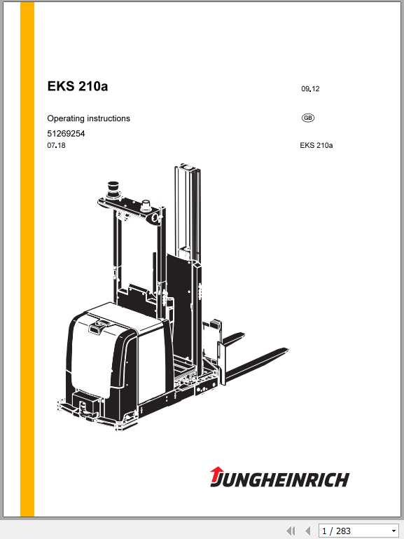Jungheinrich Forklift EKS 210a EN Operating Instructions