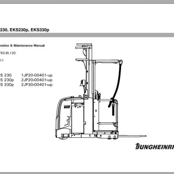 Jungheinrich Forklift EKS 308314 Operating Instructions