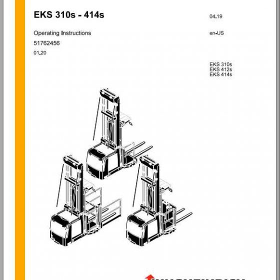 Jungheinrich Forklift EKS 308314 Operating Instructions