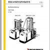 Jungheinrich Forklift EKX 410 515 Operating Manual DE 1
