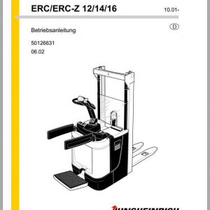 Jungheinrich Forklift ERC 212 216 Operating Manual DE 2
