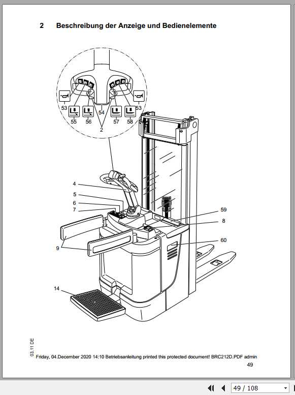Jungheinrich Forklift ERC 212 216 Operating Manual DE 3