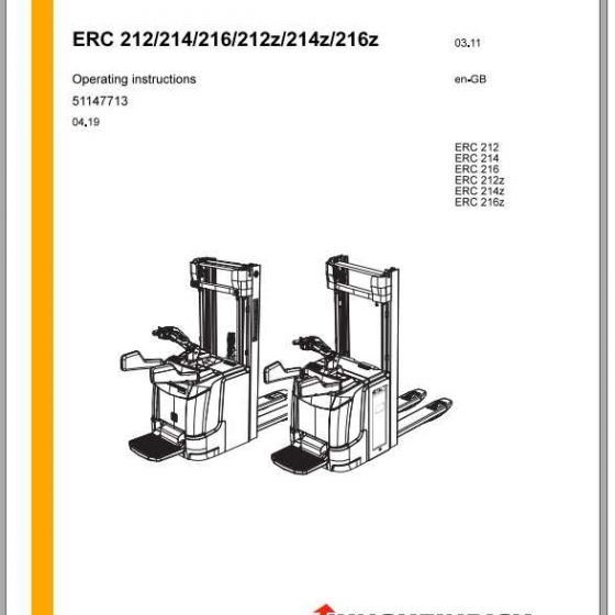 Jungheinrich Forklift ERC 212220 Operating Instructions