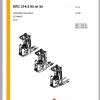 Jungheinrich Forklift ERC 214 216zi Operating Instructions 1